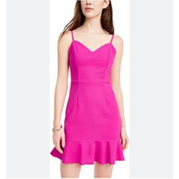 CRYSTAL DOLLS Juniors Pink Zippered Flounce Dress Size 11 New Barbie Core - Picture 1 of 8